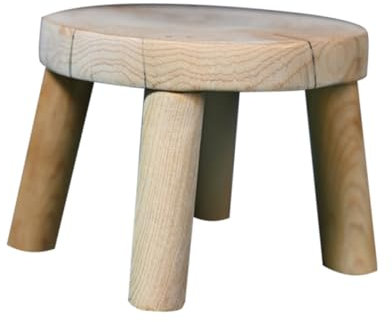 MAGICLULU Socle en Bois Façonné Supports De Jardinière Table Basse Pots De Fleurs pour Plantes D'intérieur Supports D'étagère Base De Parure Artisanale Stand D'artisanat Tables Rondes Thuya