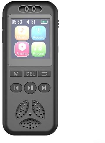 CNANRNANC Digitales Diktiergerät, MP3-Player, 64 GB, 560 Stunden, Aufnahme, Rauschunterdrückung, Sprachaktivierung, tragbarer Audiorecorder für lange Veranstaltungen und Meetings (64 GB)
