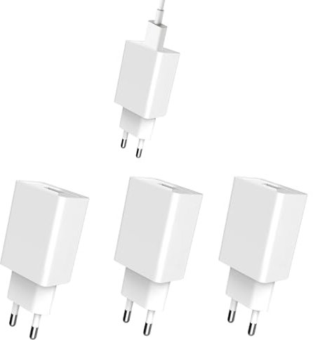 European USB Charger Plug, 3 Pcs EU USB Plug, Shaver Socket to usb Travel Adapter Compatible with Phones Tablet Shavers Toothbrush