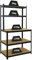 PROREGAL Profi Werkbank Giant Beast HxBxT 180x100x60cm Fachlast 175kg Schwarz Werkbankregal Schwerlastregal mit Werkbank Werkzeugbank Arbeitstisch