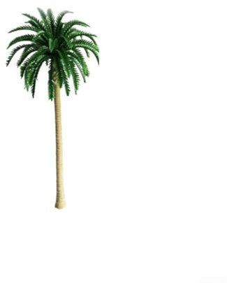 Besttoolifes 18 Piece Plastic Palm Tree Models Set 5 Sizes 7-16cm For DIY Scenery Landscape Sand Table Cake Decoration Train Layouts