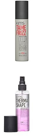 KMS Anti-Frizz-Pflegeroutine mit Hitzeschutzspray & Stylingcreme Für unruhiges Haar, Gegen Frizz