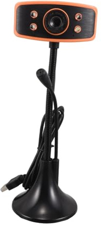 jojofuny Webcam avec Microphone Intégré Caméra USB Réglable Angle pour Ordinateur Portable et Bureau Plug and Play Compatible PC pour Vidéoconférences et Streaming