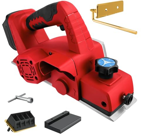 Raboteuse portable sans fil pour batterie Milwaukee 18 V, rabot en bois de 8,9 cm pour le travail du bois, rabot électrique sans balais 15 000 tr/min, menuiserie et projets de bricolage (sans batterie