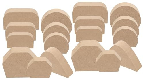 SEWACC 18 Piezas Molde Para Asas De Cerámica Molde Para Asas De Tazas Para Macetas Herramientas De Cerámica Color Marrón Claro