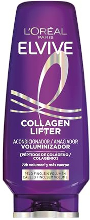 L'Oréal Paris Elvive Collagen Lifter Conditioner 72H Volumen, 300 ml | Mit Kollagen-Peptiden, sofortige Volumenerhöhung für 72 Stunden, ohne zu beschweren, für feines Haar