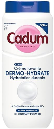 CADUM Crème lavante sans savon à l'huile d'amande douce bio 500 ml