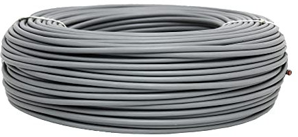 Rouleau de Câble Électrique de 100 m | H07V-K | Section 1 x 1,5 mm2 | Couleur Grise