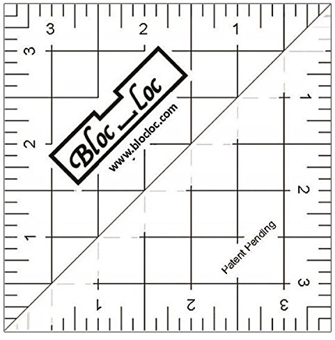 Bloc Loc Dreieck Lineal, 8,9 cm - Kunststoff - Schneiderlineal - Ruler