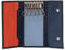 DUDU Portachiavi Classico in Vera Pelle Uomo Donna Multicolore a 6 Ganci Navy
