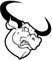 SUIFENG Autoaufkleber 13.1 X 15 cm Vinyl-Autoaufkleber Te X Als Longhorn Bull Head Car Styling Tiermuster Aufkleber Schwarz/Silber