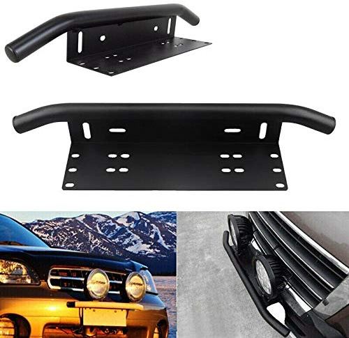 flexzon LED Light Mount Bracket Car License Plate Frame Number Bull Bar Bumper NEW