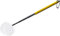 boxtech Fish Shrimp Skimming Net Feinmaschiges, erweiterbares Fischernetz mit Edelstahlgriff für Aquarium Pond Creek (Gelb, Runden)
