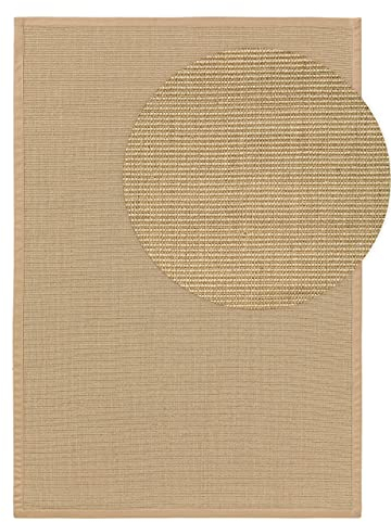 benuta Nest Sisal Naturfaser Teppich Sana - Creme 140x200 cm - Robuster Teppich für Esszimmer & Wohnzimmer - 100% Sisal Naturfaser - Zeitloses Design