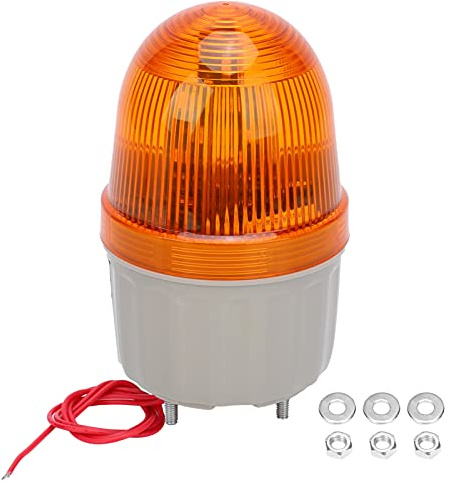 Fafeicy LED-Blitzlicht, 5W 220V AC-Warnlicht LED-Lampen-Ton- und Beleuchtungsalarmausrüstung, für Bürogebäude, Schulen(Gelb), Tasten Und Anzeigen