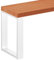 LAMO Manufaktur Sitzbank Esszimmer Holzbank 30x120x47 cm, Möbelfüße Simple Weiss/Dunkel, LSB-01-A-004-120-9016S