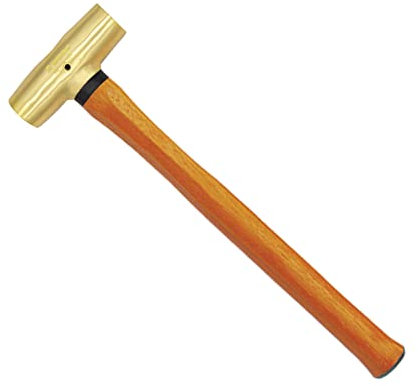 WEDO Brass Sledge Hammer with Wooden Handle, 3lb, 360mm, 14