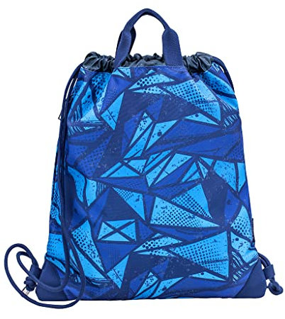 Belmil Premium Turnbeutel Sportbeutel Schuhbeutel Sportsack Jungen Blau (337-1/P Glacier Blue)