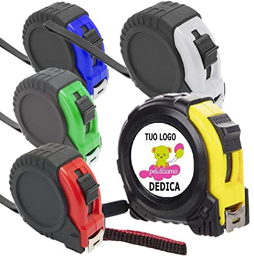 Metro a Nastro da 5 m Personalizzato Flessometro Personalizzabile con Stampa Di Loghi o Frasi 5 Colori Disponibili PS 12511