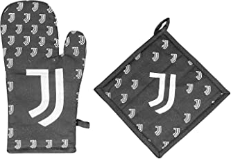 Hermet Juventus F.C. | Guanto Forno + Presina Cucina | Set Barbecue | Prodotto Ufficiale 5260 100 J001