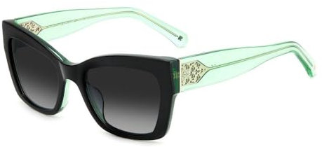Kate Spade Unisex Valeria/s Sunglasses, 807/9O BLACK, 53