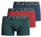 Superdry Herren Unterhosen aus Bio-Baumwolle im 3er-Pack Dunkel Indigoblau Meliert/Buckgrün Meliert/Wanderrot Meliert XL