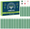 Tobeape Spell Chime Candles 24 pcs Green Candles, 4 Tall Unscented Mini Taper Candle for Witchcraft, Wiccan Altar, Magic Tools, Rituals, Prayer, Meditation and Party Decoration