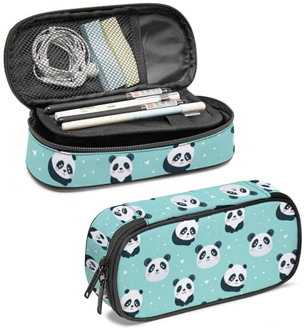 Tehotabe Federmäppchen für Kinder (Grüner Panda)