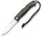 Joker Bushcraft KlappMesser ARTICA NV156 mit Griffschalen aus grünem Jute Micarta, 8 cm 14c28n Klinge, Werkzeug zum Angeln, Jagen, Camping und Wandern.