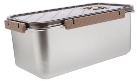 Amosfun Gemüseboxen Mit Luftdichtem Verschluss 5 8 L Abtropfbox Für Kühlschrank Und Obst Stapelbar Kühlschrank-knödelaufbewahrung Zur Frischhaltung