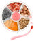 RANJIMA Snack Spinner, Runde Snackbox Kinder, Rotierender Snack Organizer mit Deckel, Kinder Tragbare Melone Süßigkeiten Samen Organizer Aufbewahrungsboxen Snackbehälter für Outdoor, Familien, Party