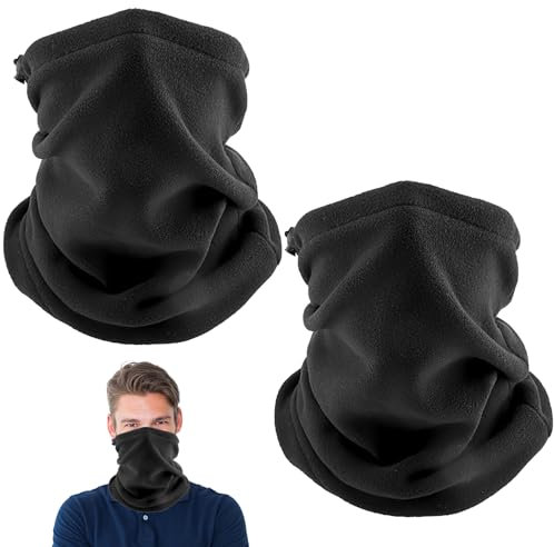Cache Cou Homme Femme Thermique, Tour de Cou Polaire Élastique Hiver, Cache Cou Moto Coupe-Vent Chaud, Tour de Cou Moto, Cache Coup Multifonctionnel pour Ski, Cyclisme, Course à Pied
