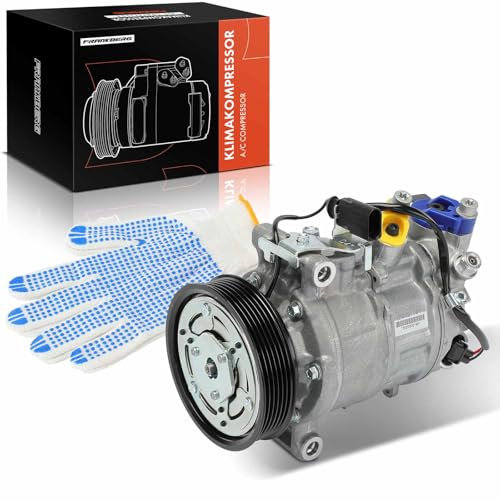 Frankberg Compresseur de Climatisation avec embrayage Compatible avec A4 A5 A6 A7 Q7 T.o.u.a.r.e.g Remplacer# 4M0820803J, huile incluse