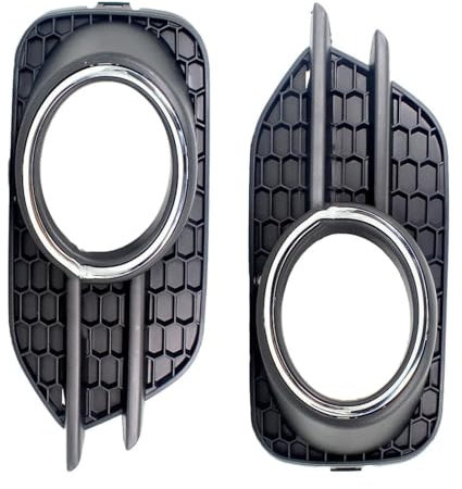 SYBLW Nebelscheinwerfer Gitter Kompatibel Mit Vw Für Tiguan 2012 2013 2014 2015 2016 2017 2018 Auto Frontstoßstange Nebelscheinwerfer-Kühlergrill-Abdeckung Nebelscheinwerfer-Abdeckung 5N0853665J