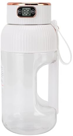 TOPINCN 1200 ML Multifonctionnel Portable Juicer Cup Mini Voyage Blender Sécurité Berrouille adapté au Bureau de Gymnase Sports Extérieurs Small Travel Blender for Shakes and