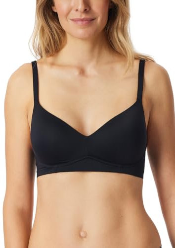 Schiesser Damen Soft Schale und gleitenden Cups-Unique Micro BH, schwarz_181127, 85D