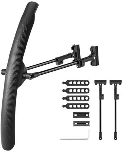 Jubilofex Fahrrad-Schutzblech, Schnellentriegelung, hochfest, stoßfest, verstellbar, für Stadt- und Straßenfahrten