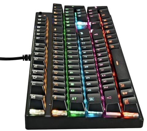 NUOBESTY Tastiera Rgb Retroilluminata Wired Per Gaming Design Ergonomico Pannello Resistente Per Regali Appassionati