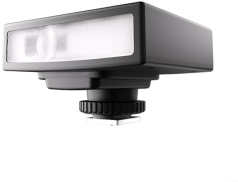 ZMdooreasy Mini flash rétro pour appareil photo, flash GN12 réglable à 5 niveaux avec batterie 1200 mAh et charge de type C, compatible avec Sony pour Canon, Fujifilm, Olympus