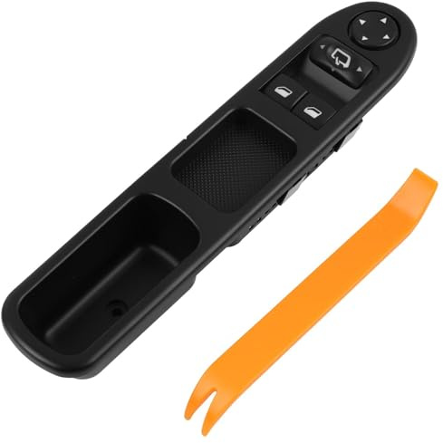 Interruptor Elevalunas Botón, Botón del Elevalunas del Coche, Interruptor de Elevalunas Eléctrico para 307 (2000-2005), Comando de Ventana, OEM: 6554.E4, 96351622XT (6554.E4)