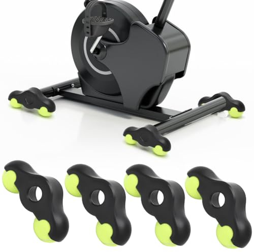 LOMUG Rocker Plate Feet, Echte Outdoor-Fahr-Effekte, Kratzfest, Leise | Ein wichtiges Zubehör Wippplatten-Adapter für Indoor-Cycling, Tragbarer Tennisbälle Fußadapterr für Hochintensives Training