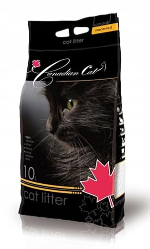Super Benek Canadian Cat Geruchslose Bentonit-Katzenstreu, 10 L, 8 kg | Mindestens 450% Flüssigkeitsaufnahme, Doppelte Aktivierung, Ergiebige Klumpstreu, Leicht Entnehmbare Klumpen, Schicht 3–5 cm