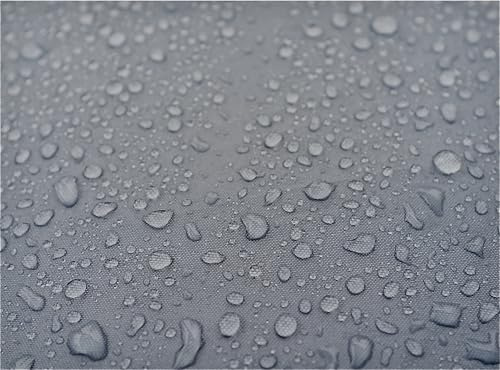Outdoor Stoff wasserabweisend & UV-beständig – Robuster Markisenstoff für Gartenmöbel, Polster & Sonnenschutz – Wetterfest, schimmelresistent – Meterware (Hellgrau)