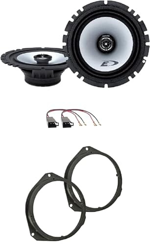 Kit 2 Casse Anteriori ALPINE SXE-1725S per Opel Astra H dal 2004 al 2010, Corsa D dal 2006 al 2015, Zafira dal 2004 al 2015 con 2 Supporti e 2 Connettori