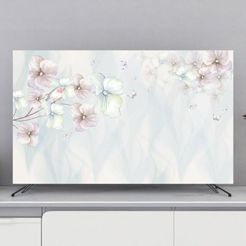 FLYIODFCXV LCD/LED/Plasma Display Protection for Hanging/Desktop/Curved TVs(Flower1,49-52inch)
