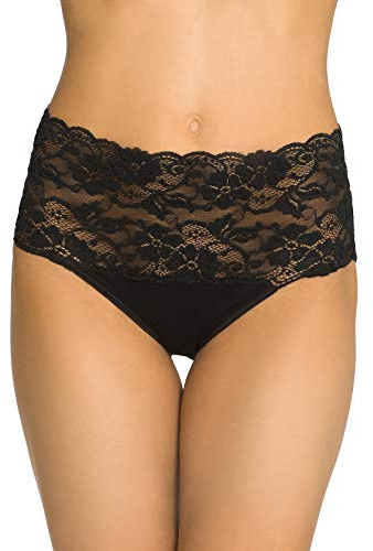 Nina von C. Damen-Taillenslip MILLEFLEURS Viskose/Modal schwarz Größe 44