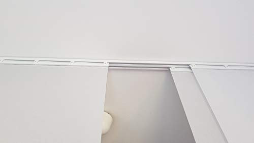 Aluminium Gardinenschiene Deckenschiene Schiebevorhang Montage Set 2 läufig (Breite: 150cm)