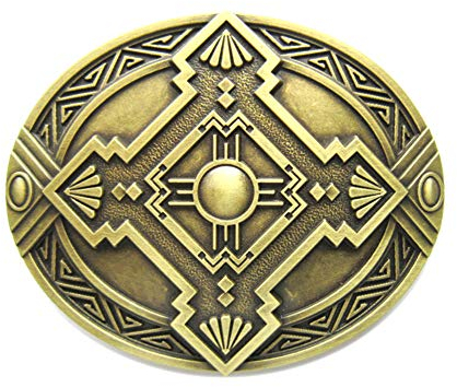 Urban Backwoods Hopi Peace Symbol III Gürtelschnalle für Wechselgürtel Buckle