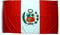High Supply Peru Flagge, 3 x 5 mit doppelt genähten Kanten, 100% Polyestergewebe, 2 Messingösen, Peruanische Flagge, 3 x 5 Fuß, Flagge Peru