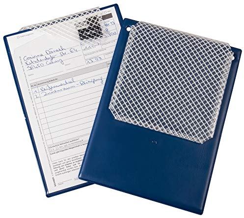 Auftragstasche Plus mit Schlüsselfach DIN A5, blau (Inhalt: 10 Stück)